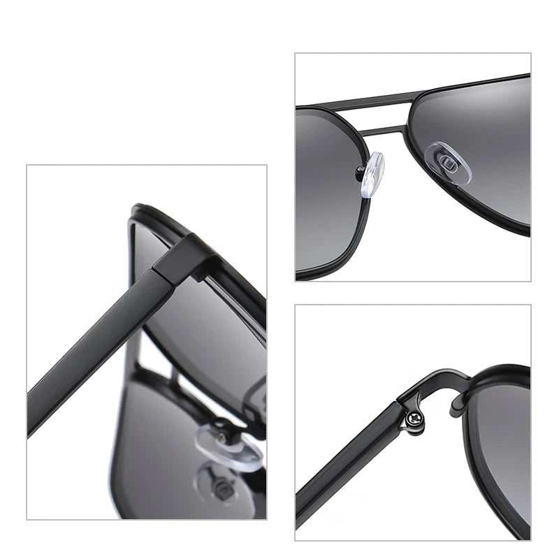 Ford Men Polarized Sunglasses Women Pilot Sun Glasses TR Square Eyeglasses Frames UV400 Driving Fishing Shade Swim Beach Eyewear